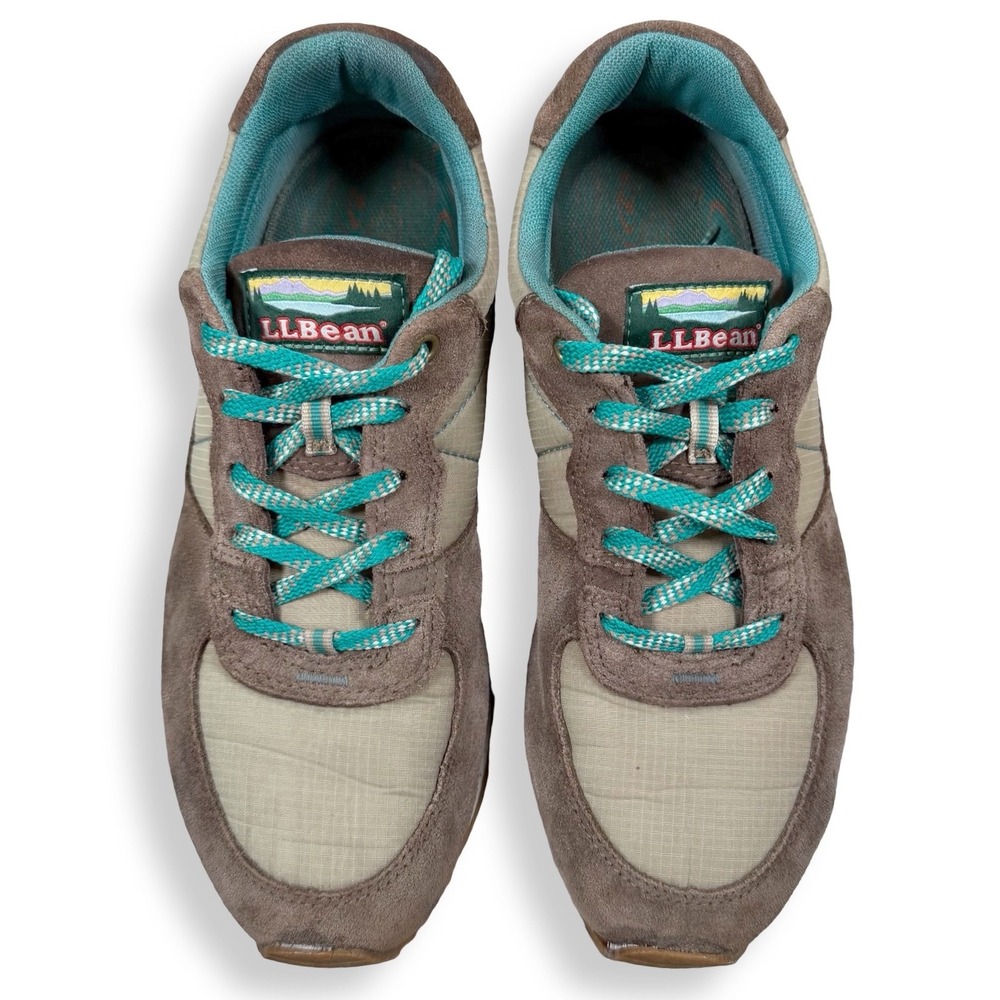 LL Bean Katahdin Brown Teal Suede Insulated Sneakers Womens 8.5 Outdoor Hiking - Picture 6 of 9